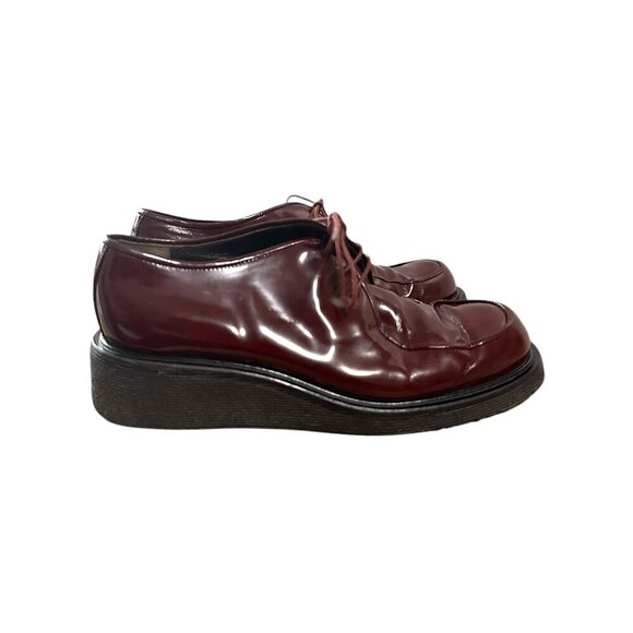 Very Rare Vintage Granello‎ (Prada) Lace Up Wedge Shoes, Size 38EU - Picture 5 of 12